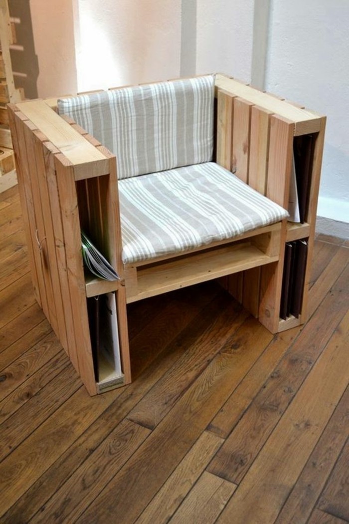 muebles-de-palets-sillón-de-palets-natural-cómodo