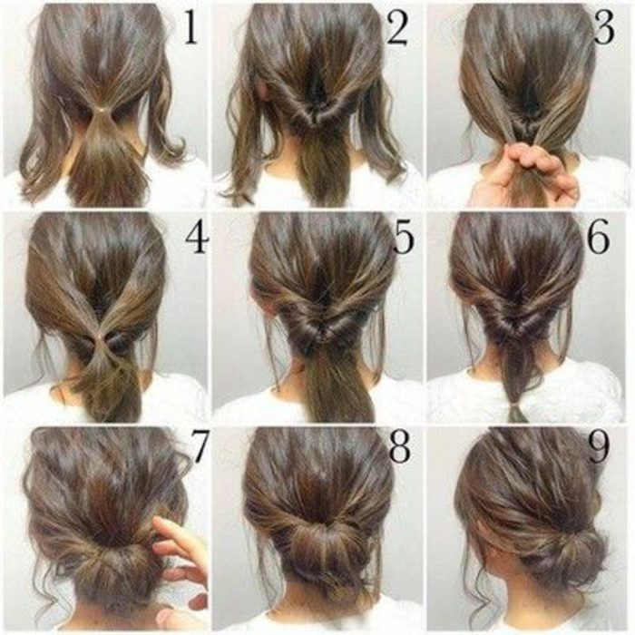 peinados-de-fiesta-simples-mujer-con-pelo-medio-tutorial-simple-fácil-de-hacer