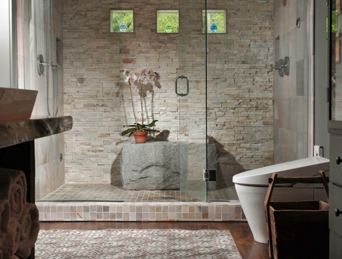 Espolvorear Persona responsable Desplazamiento ▷ 1001 + Ideas de duchas de obra para decorar el baño con estilo