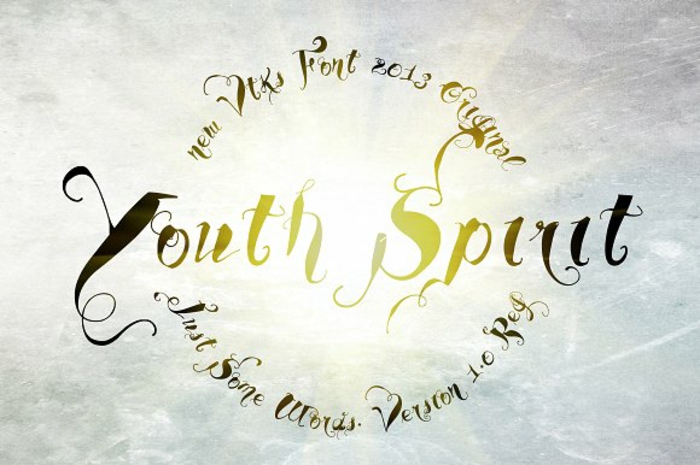 letras tatuajes, ejemplo de fuente personalizada young spirit, plantilla para tatuajes gratis
