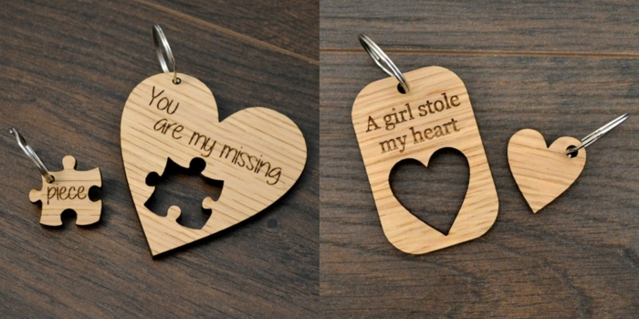 pequeño regalo sorpresa para tu ser querido, porta llaves decorativos de madera con mensajes amorosos 