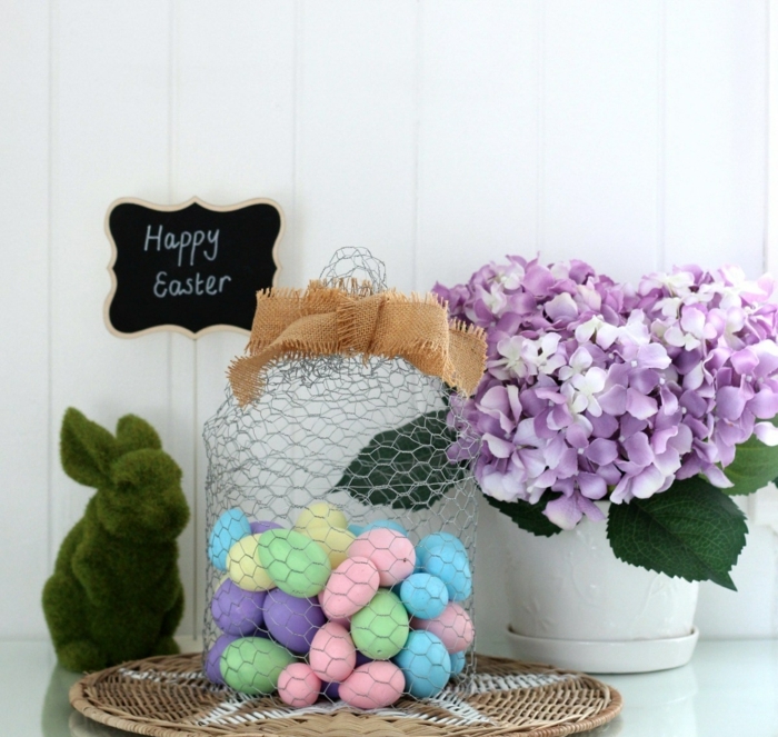 manualidades para decorar la casa en primavera, ideas originales sobre como hacer huevos de pascua , huevos pintados en colores pasteles 