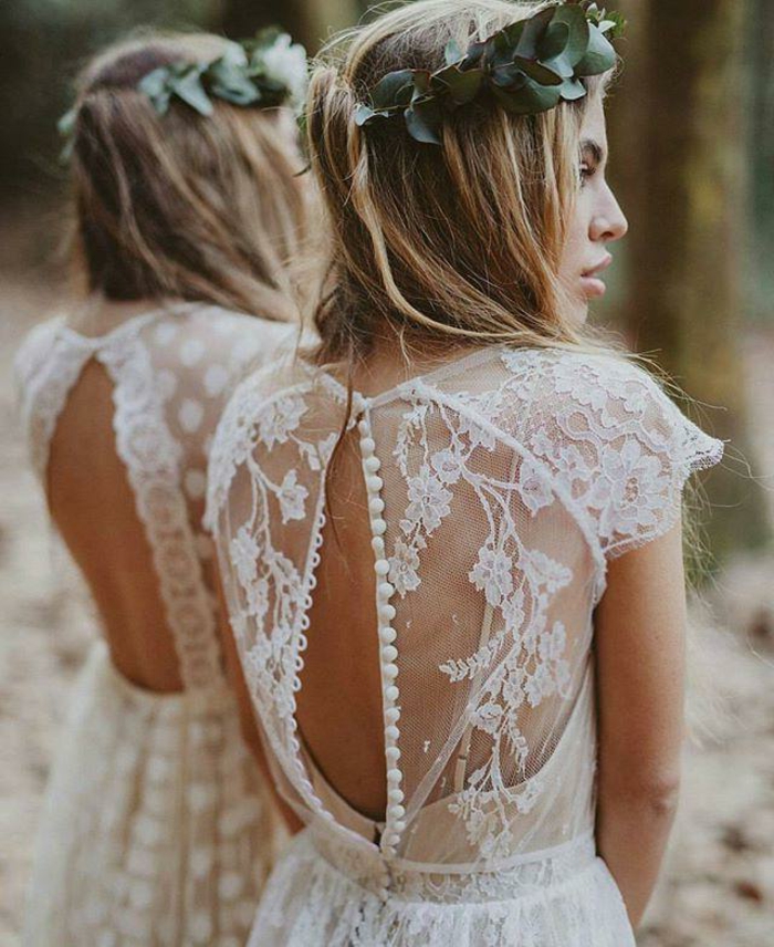 vestidos ibicencos baratos, espalda muy original semidescubierta con tela bordada motivos florales 