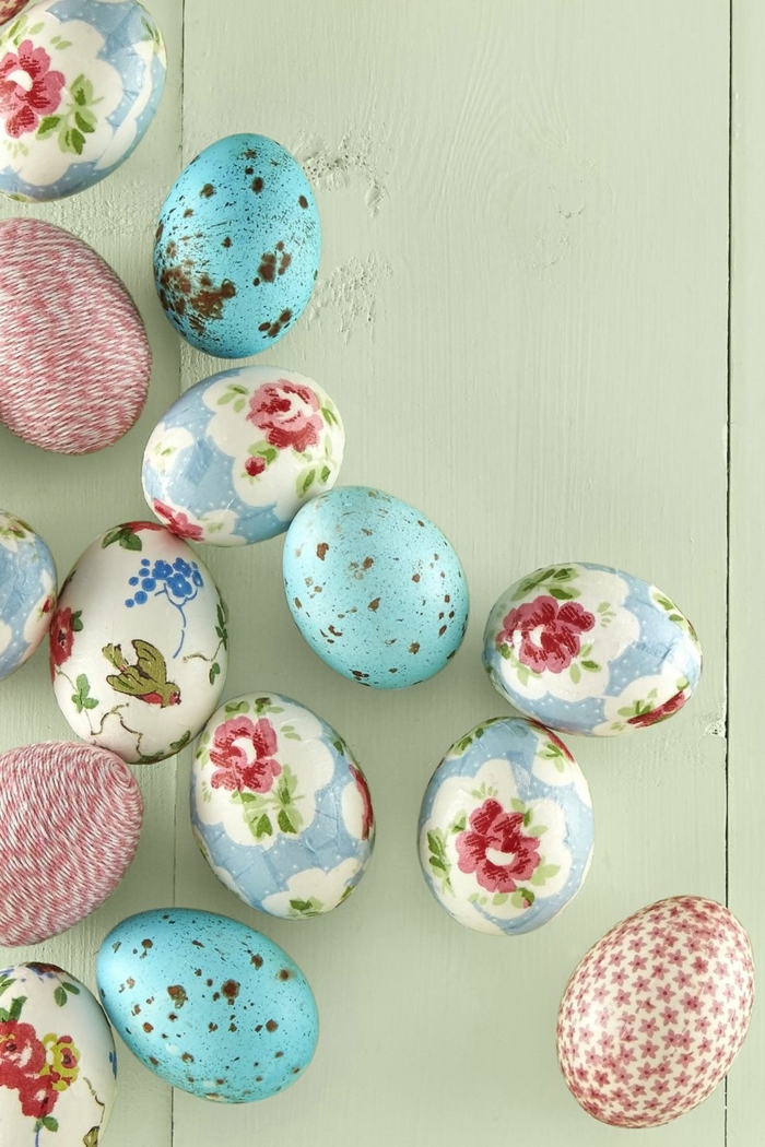 huevos originales, ideas sobre cómo decorar huevos de pascua, tecnicas faciles y atractivas, huevos con flores bonitas 