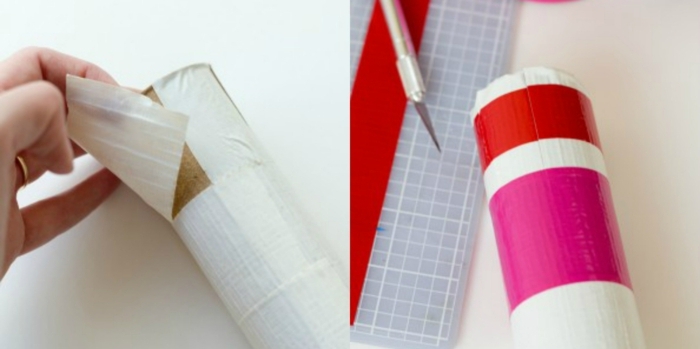 como decorar un globo en forma de corazon con flechas de tubos de cartón, ejemplos de manualidades con papel higienico