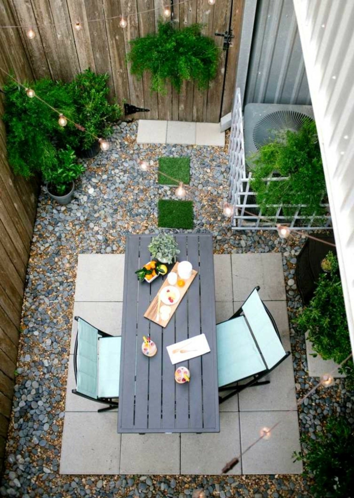 decoracion de jardines pequeños de encanto, como convertir un espacio exterior pequeño en un rincón de relax y encanto 