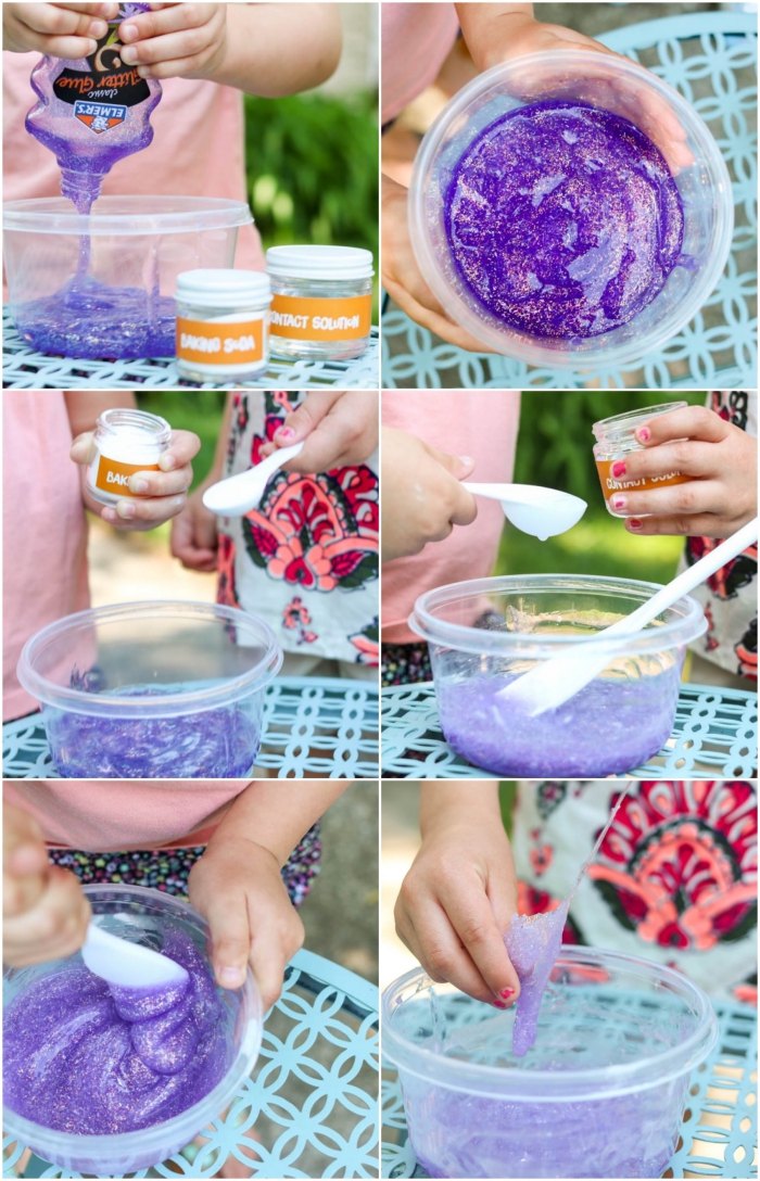 bonitas ideas con slime con tutoriales paso a paso en fotos, como hacer slime en casa 