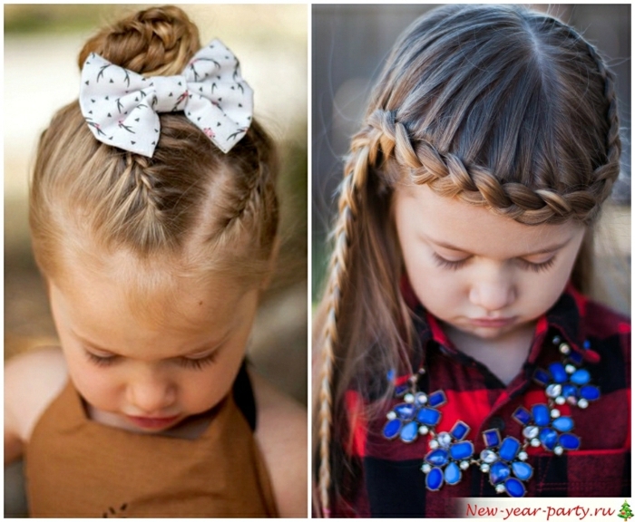 recogidos, fáciles, dos ideas de peinados para niñas contrenzas, pelo recogido y pelo suelto 