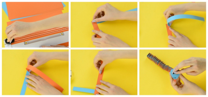 como hacer una serpiente acordeon con papel paso a paso, origami fácil para hacer en casa, manualidades para niños 