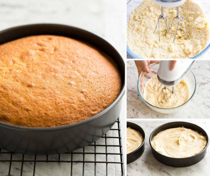 pasos para hacer un bizcocho con mantequilla, recetas de postres fáciles y rápidas en fotos 