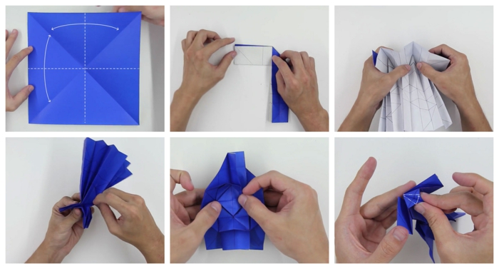 pasos para hacer un Darth Vader de papel, papiroflexia para niños con tutoriales en imágines 