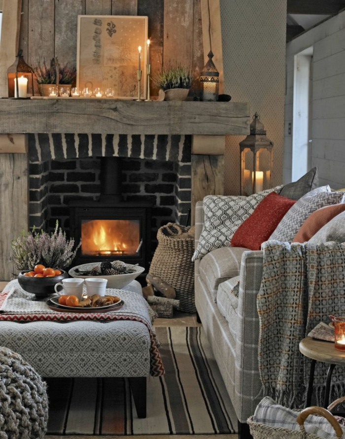1001 + ideas sobre cómo decorar una chimenea en 85 imágenes