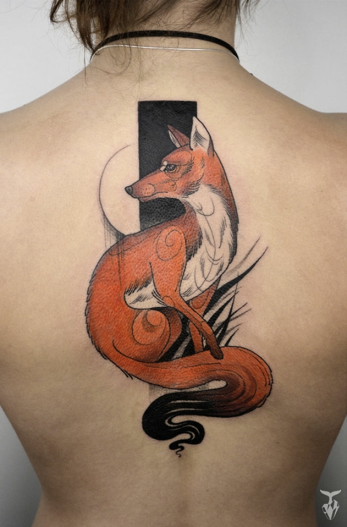 grandes tatuajes en la espalda, tatuajes en la espalda hombres y mujeres, tattoos simbólicos con animales 