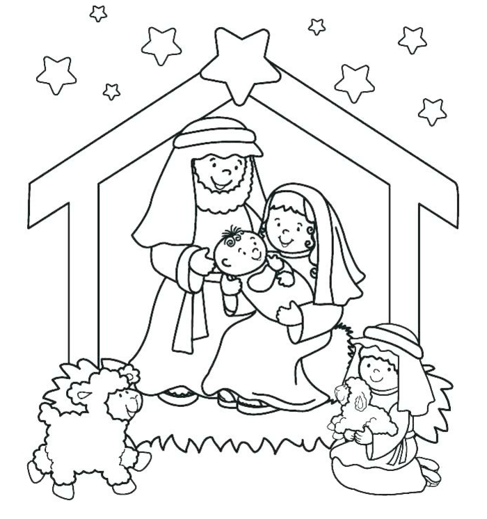 dibujo del adviento para colorear, dibujos de navidad para copiar, actividades para niños pequeños Navidad 