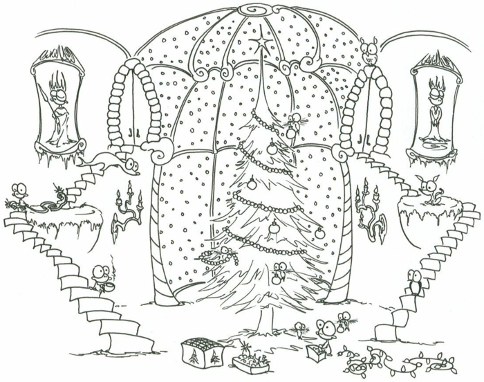dibujos de navidad para copiar para niños y adultos, fotos descargables de dibujos para Navidad 