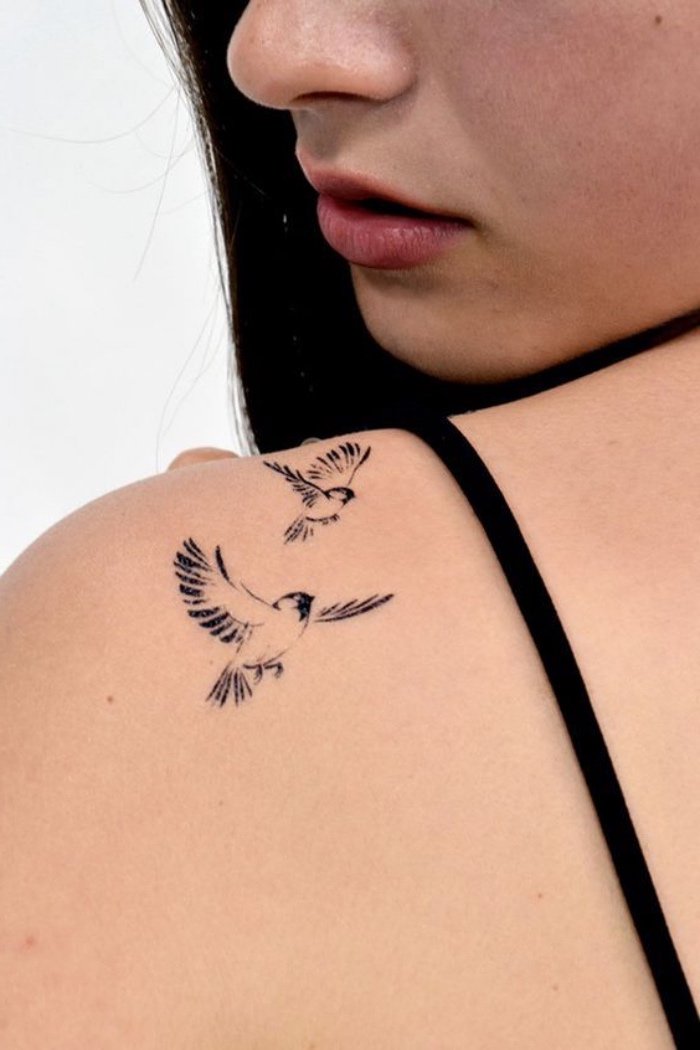 tatuajes pequeños con aves, tatuajes simbólicos para hombres y mujeres, ideas de tatuajes en imágines 