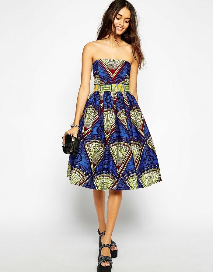 imagines de adorables vestidos modernos inspirados en la tradición africana, diseños en tendencia estilo bohemio 