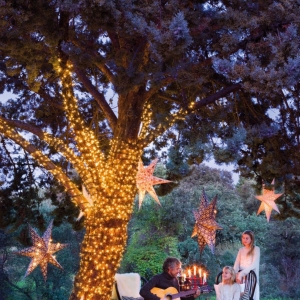 Decoración sostenible en Navidad con luces led