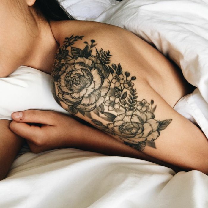 los mejores diseños de tatuajes con flores, significados de las flores y bontias imagines de tattoos