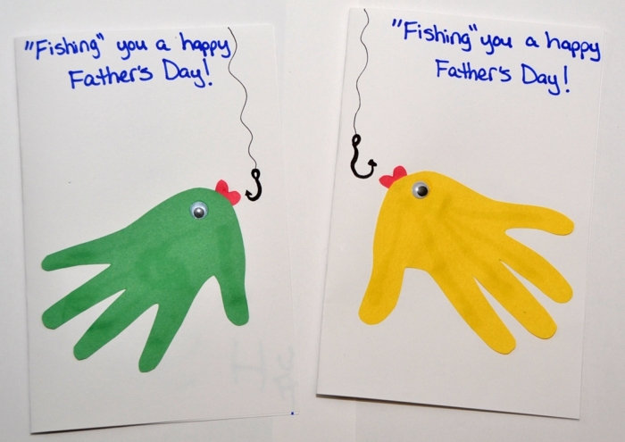 ingeniosas ideas para el Día del padre, manualidades infantiles, tarjetas día del padre caseras 