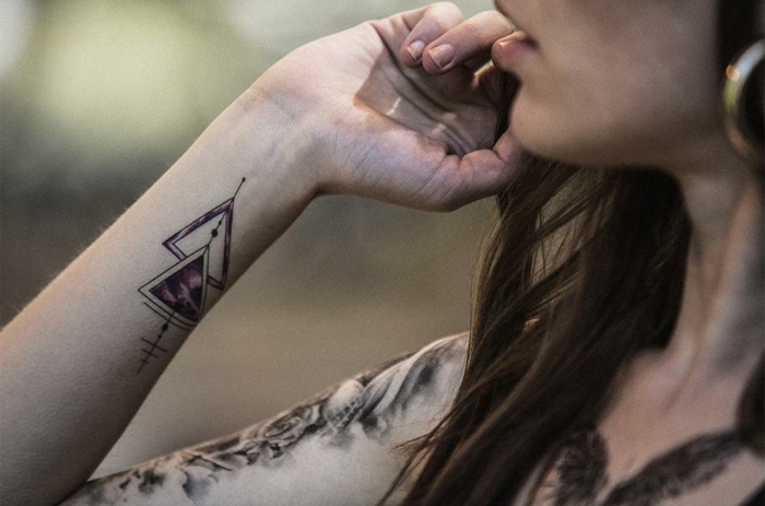 tatuajes antebrazo geométricos, diseños de tattoos temporales para hombres y mujeres en imagines 