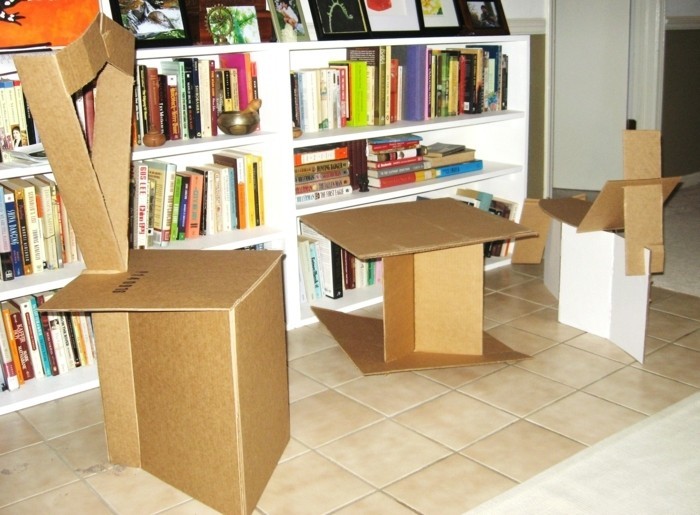 como hacer muebles de carton de diseño único, tutoriales de proyectos de bricolaje fáciles 