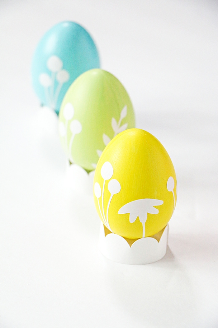ideas de decoración para Pascua, manualidades para pascua originales, técnicas para decorar huevos de Pascua