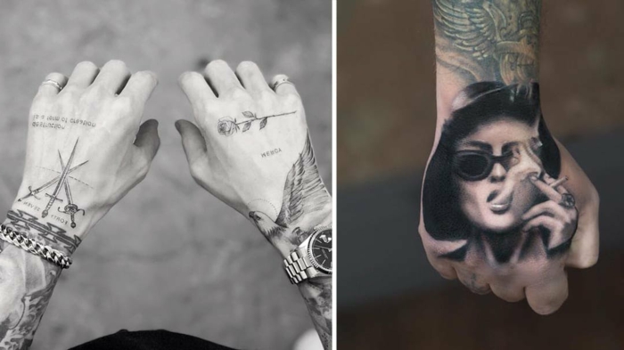 super originales diseños de tatuajes en la mano, las mejores propuestas de tattoos mano en 95 fotos