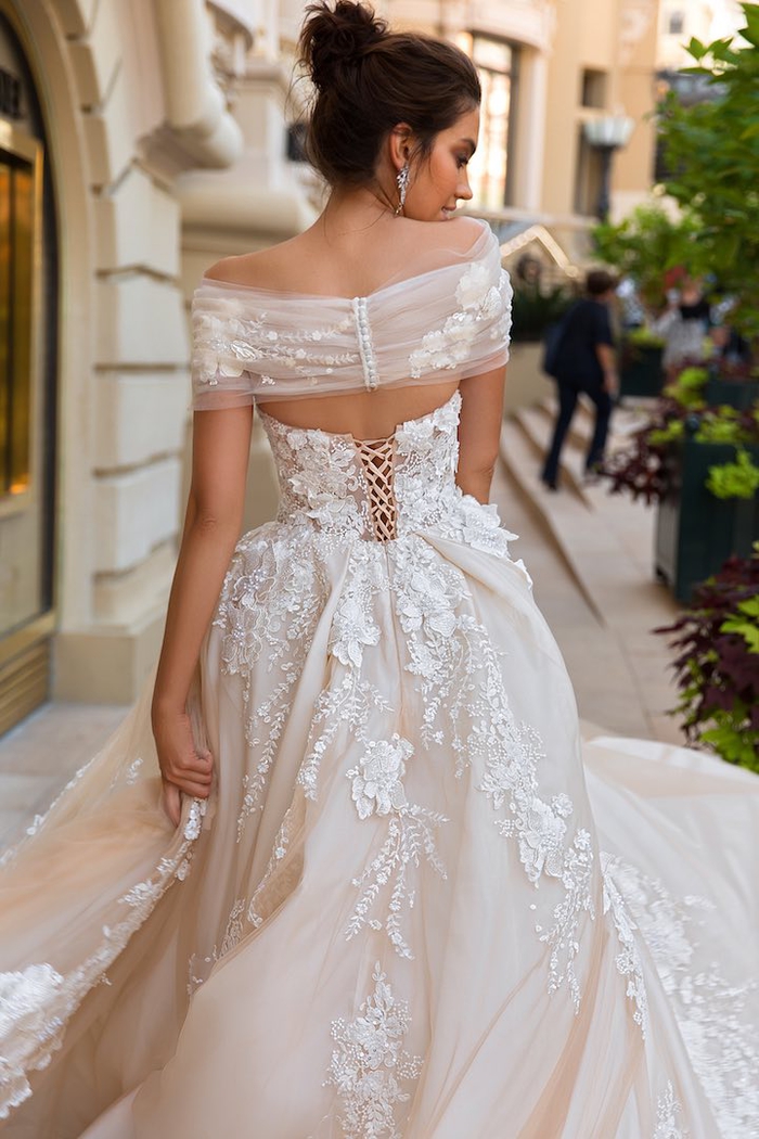 interesantes diseños vestidos de novia de dos partes, vestido de novia princesa bonitos, 80 imagines de vestidos de novia 