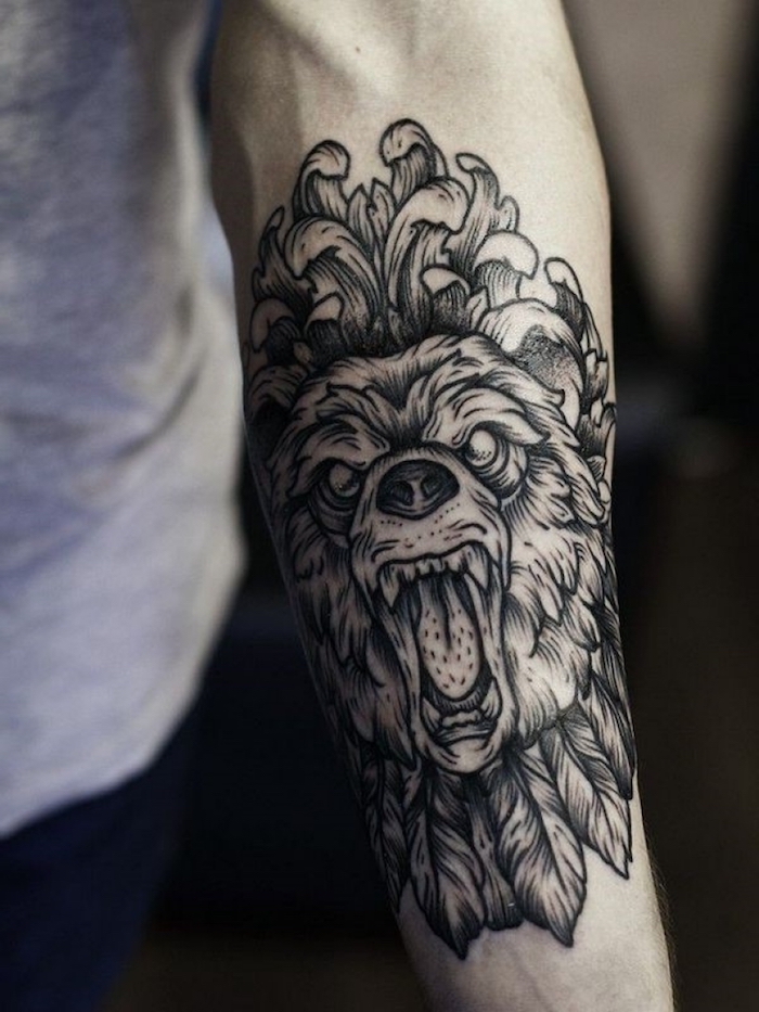 tatuaje leon en el antebrazo, tatuaje antebrazo para hombres, galería de imagines de tatuajes en el antebrazo hombre 