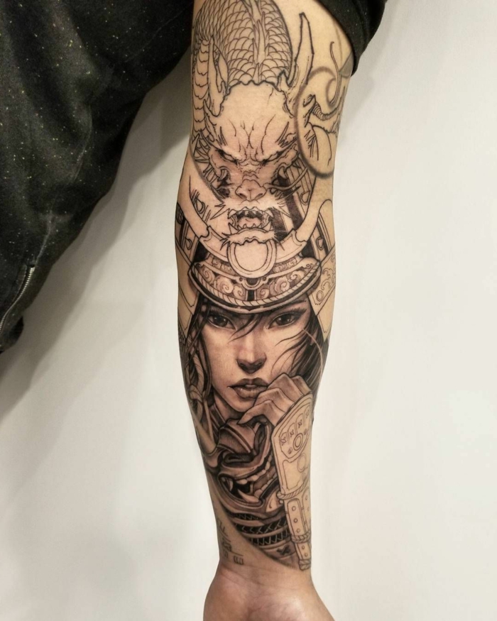 tatuajes brazo antebrazo hombre, diseños de tattoos japoneses en el brazo y el antebrazo, diseños de tattoos simbolicos 
