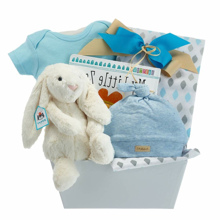 caja de regalos originales, ideas sobre qué regalar a un recién nacido, regalos personalizados para bebes recien nacidos