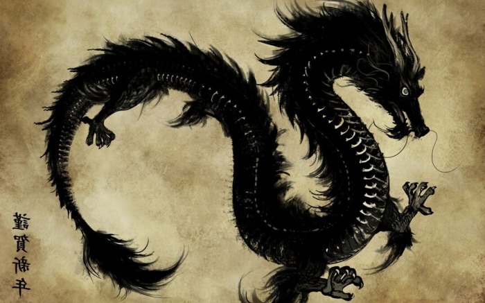 tatuajes de dragones originales, diseños de tatuajes con criaturas míticas, originales diseños de tattoos japoneses 