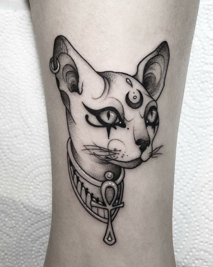 tatuajes de gatos simbolicos, los principales simbolos de la cultura del antiguo egipto en tatuajes, ojo de horus tatuaje,