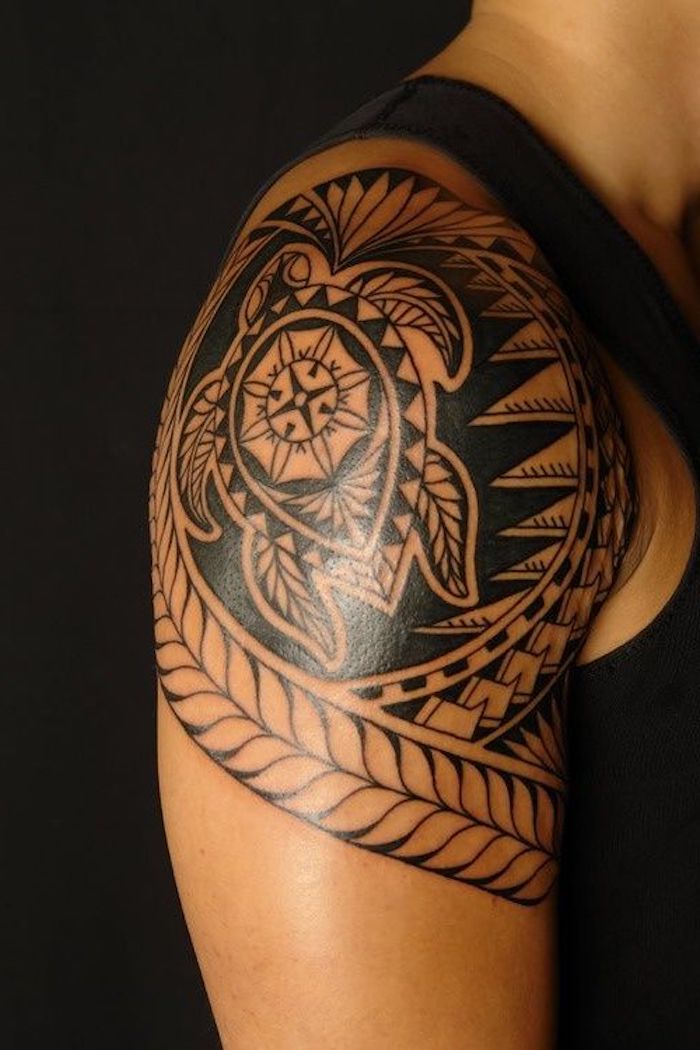 bonitos diseños de tatuajes tribales, tatuajes brazo mujer bonito, tatuajes de animales, cuál es el significado del tatuaje de tortuga