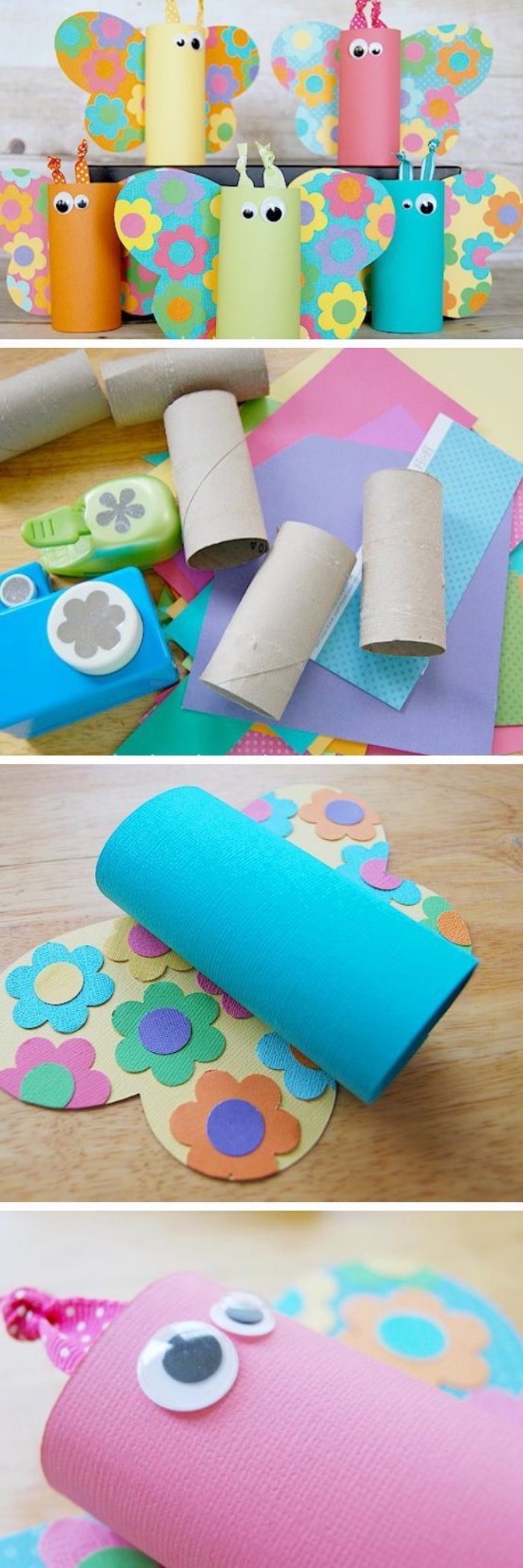 manualidades con tubos de cartón reciclados, divertidas propuestas de manualidades sencillas para niñosy adultos