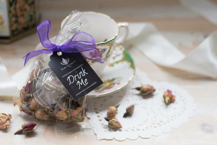 bolsas de té de rosas secas, detalles de boda baratos, originales ideas de pequeños regalos para los convidados a tu boda 