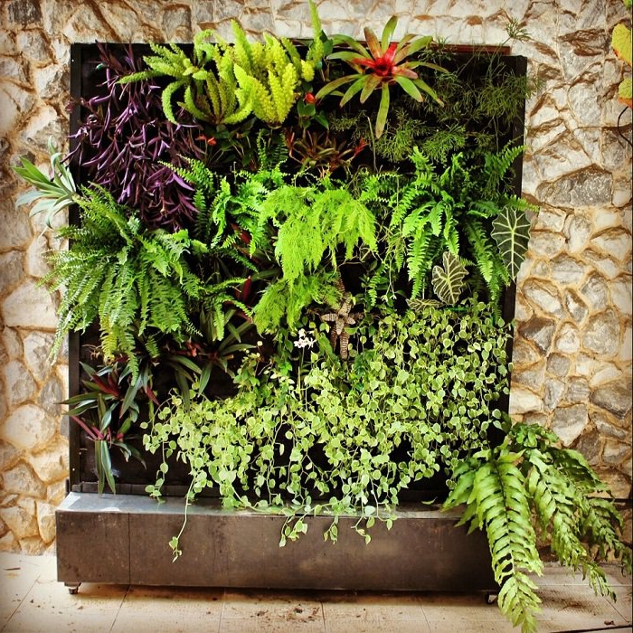 jardin vertical interior y exterior, creativas ideas de plantas verdes en jardines verticales para los espacios abiertos en tu hogar 