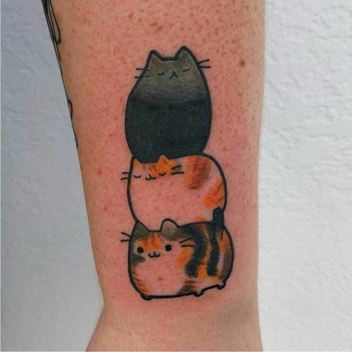 super originales ideas de tatuajes minimalistas con gatos, los mejores diseños de tatuajes para mujeres en más de 100 fotos 