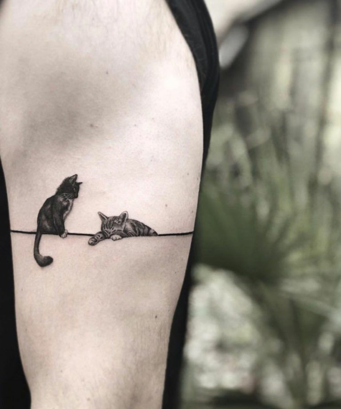 cómo escoger el mejor diseño de tatuaje gato, tatuajes en la muñeca y el brazo, los mejores tatuajes gato que vas e ver