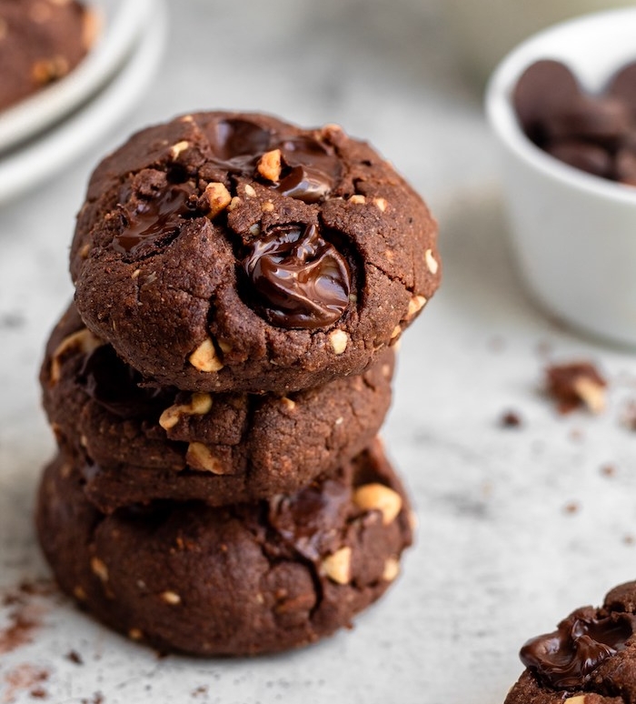 como hacer receta de galletas de chocolate caseras, recetas paso a paso, más de 80 ideas de cokkies americanos caseros 