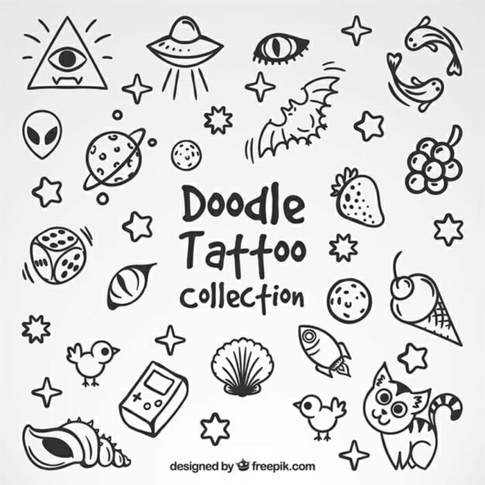 pequeños motivos old school para un tatuaje, diseños de tatuajes simbólicos y bonitos, fotos de tatuajes pequeños 
