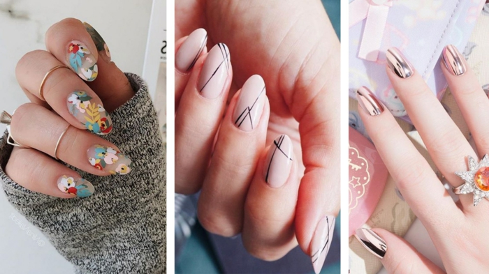 modelos de uñas que inspiran, uñas rosa palo con decorados bonitos, diseños de uñas originales en imágenes paso a paso 