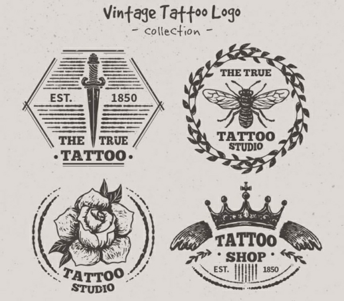 motivos para tatuajes en estilo vintage, tatuajes sencillos en estilo old school, ideas para tatuajes bonitos vintage 