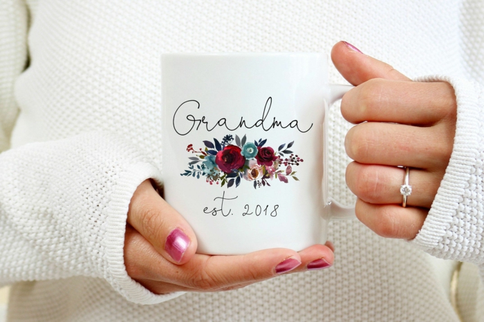 regalos de cumpleaños para los miembros de tu familia, taza personalizada con dibujos de flores, regalos de cumpleaños