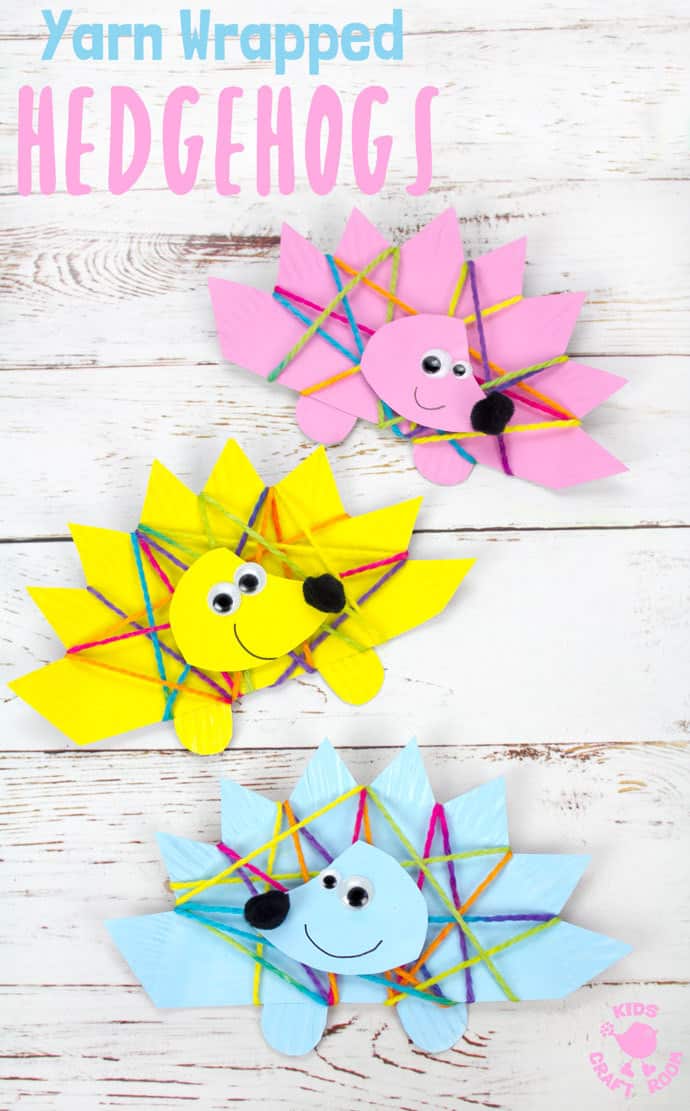 erizos coloridos hechos de cartulina, ideas de actividades de pequeocio para los más pequeños, manualidades infantiles 
