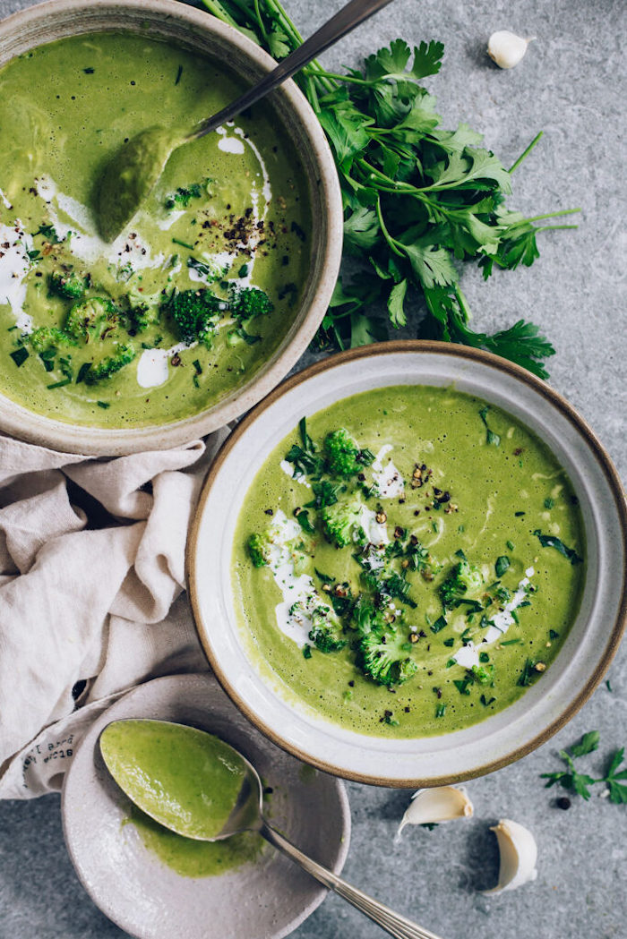 fotos de crema de verduras receta fácil, ideas sobre como preparar una sopa cremosa de brocoli paso a paso, sopas de vegetales