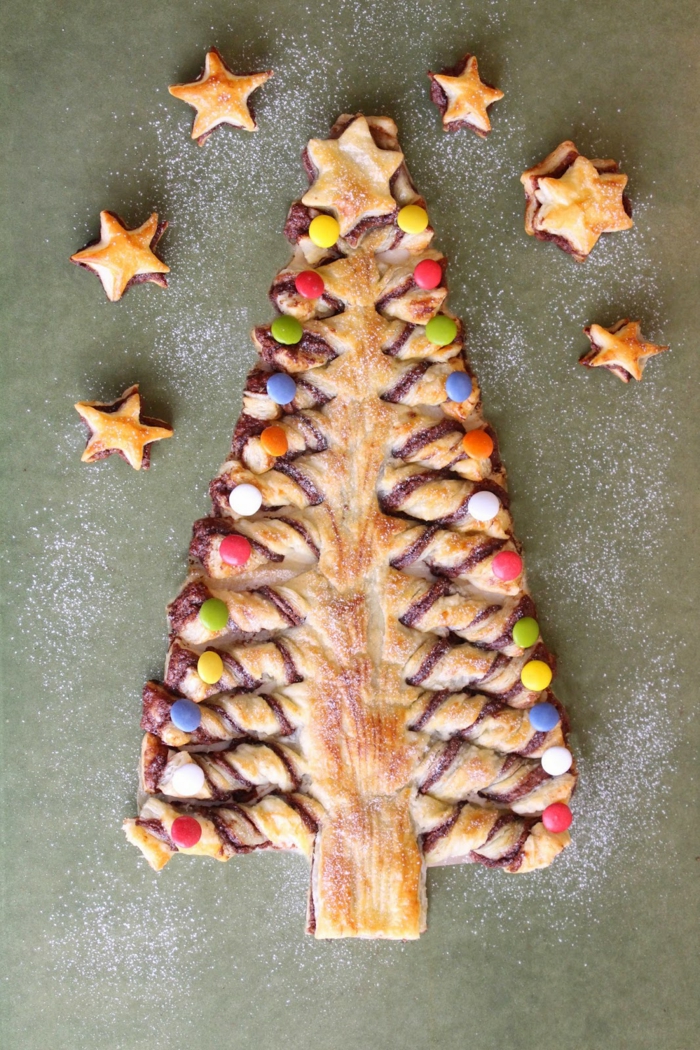 arbol de navidad buitoni paso a paso, árbol navideño con caramelos coloridos y chocolate, ideas de platos para regalar 