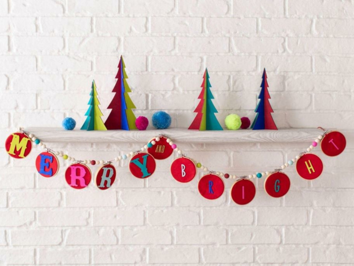 guirnaldas decorativas hechas a mano, las mejores propuestas de decoración casera para Navidad en bonitas imágenes 