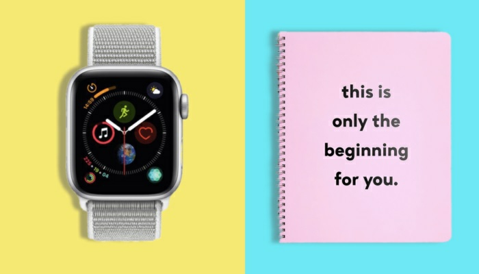 dos ideas de regalos para hombres en navidad, reloj inteligente, cuaderno para el nuevo año para hacer tu agenda, fotos DIY